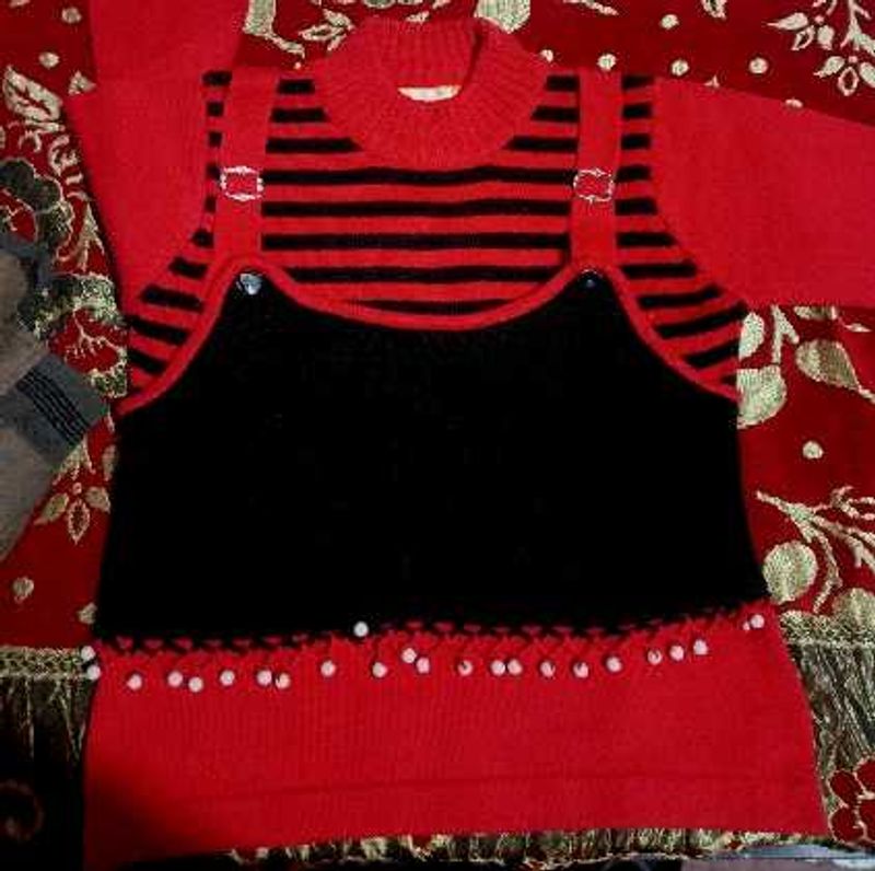 Red &amp; Black sweater for girl and women