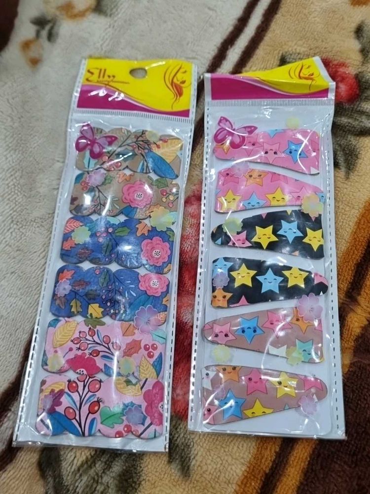 Cute Hair Clip Sets (2 Packs)