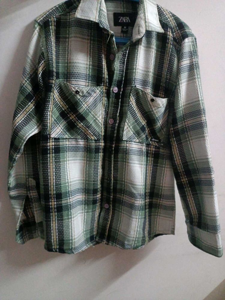 Zara Plaid Flannel Shirt