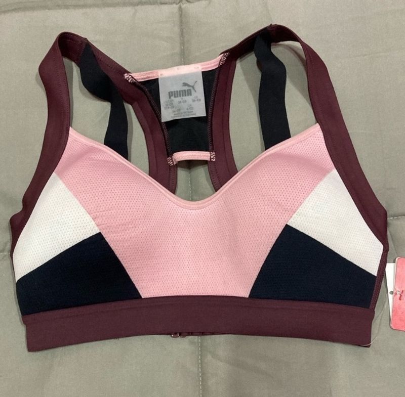 PUMAWomen Sports Lightly Padded Bra (Pink)
