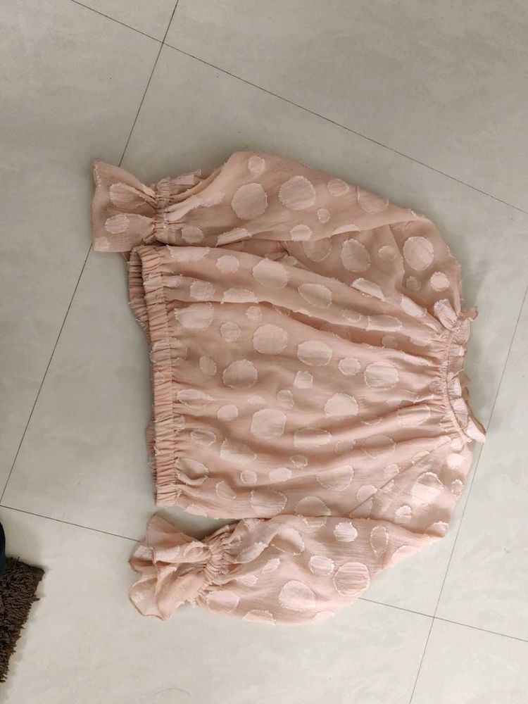 Pink Polka Dot Blouse