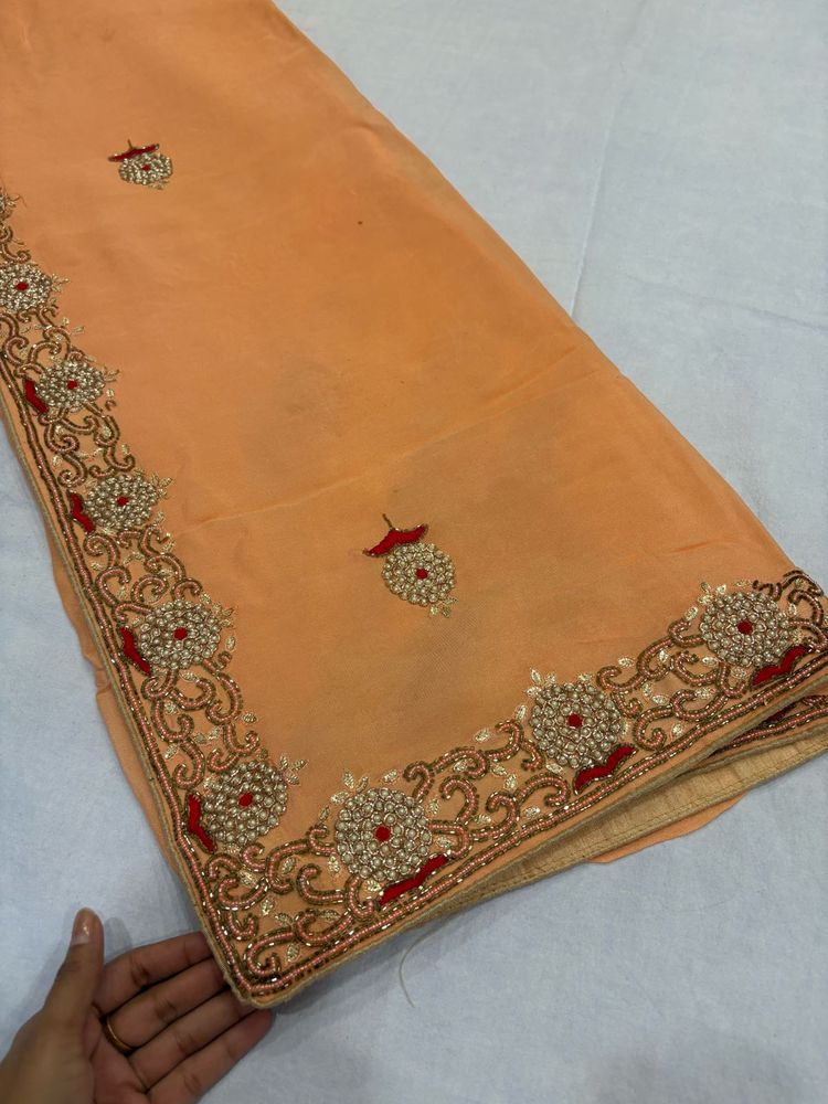 Elegant Embroidered Saree