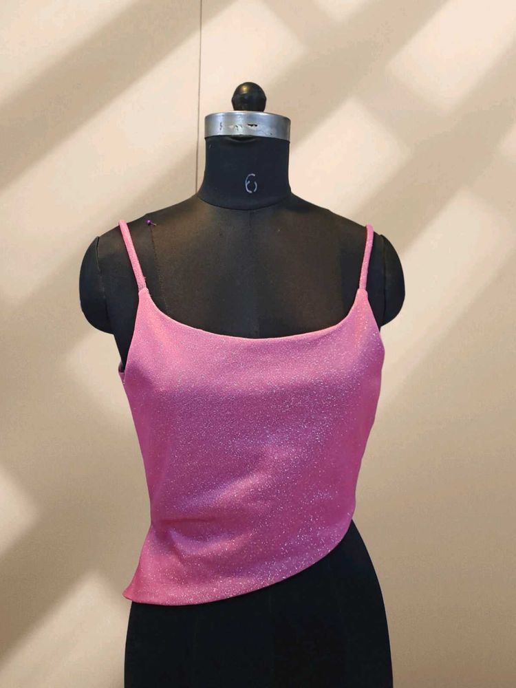 Pink Sparkle Asymmetrical top inspired by Kareena