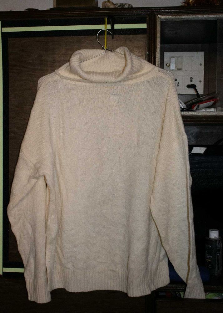 2 White turtle neck sweater