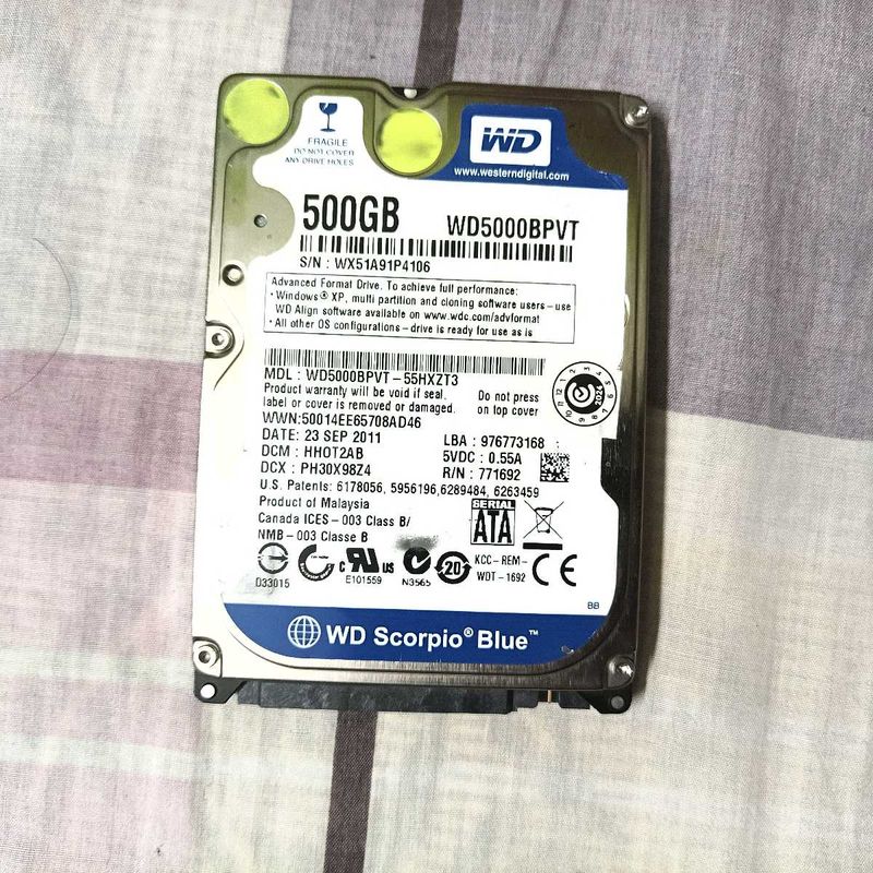 500gb HHd