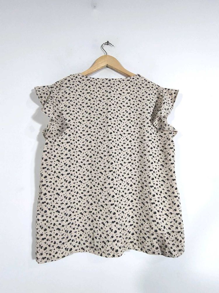 Cream Printed Top (Women&#39;s)