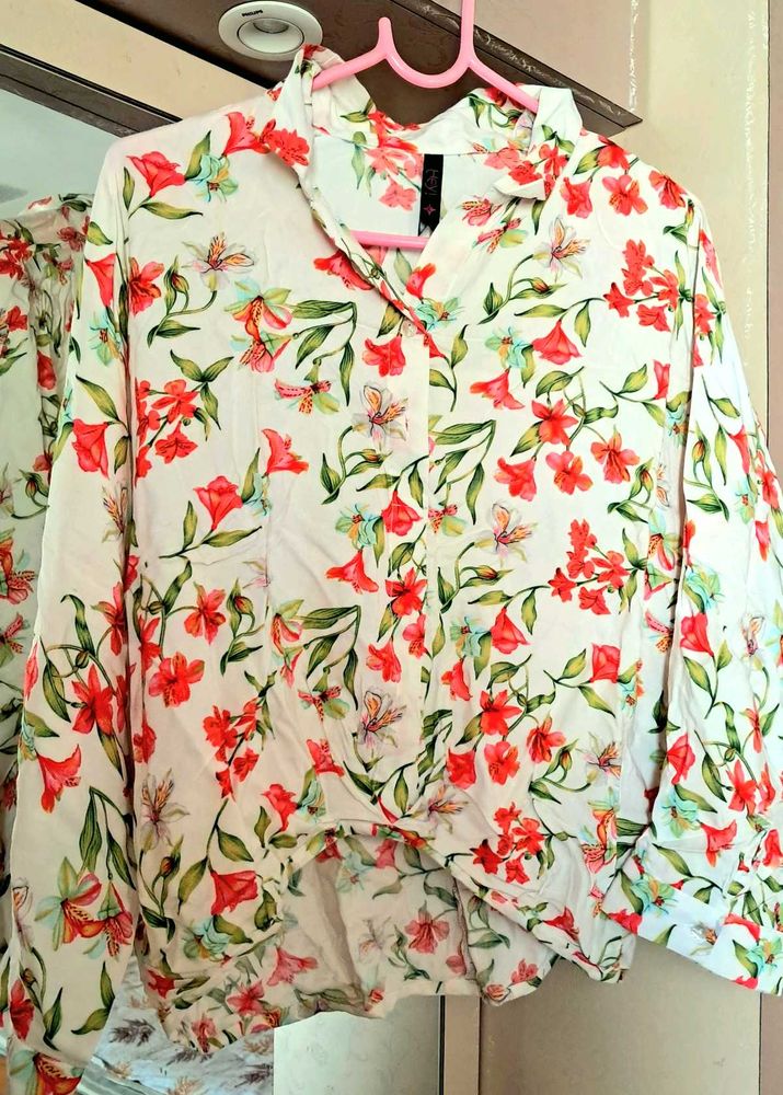 Floral Cotton Crop Top