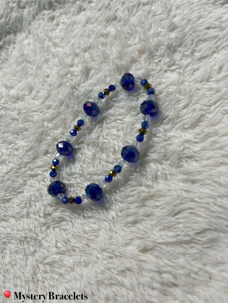 Blue Beaded Bracelet