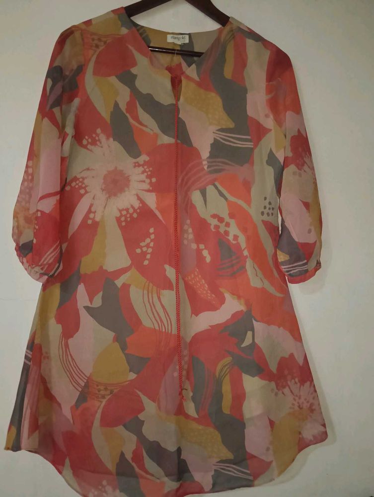 Floral Print Tunic Top