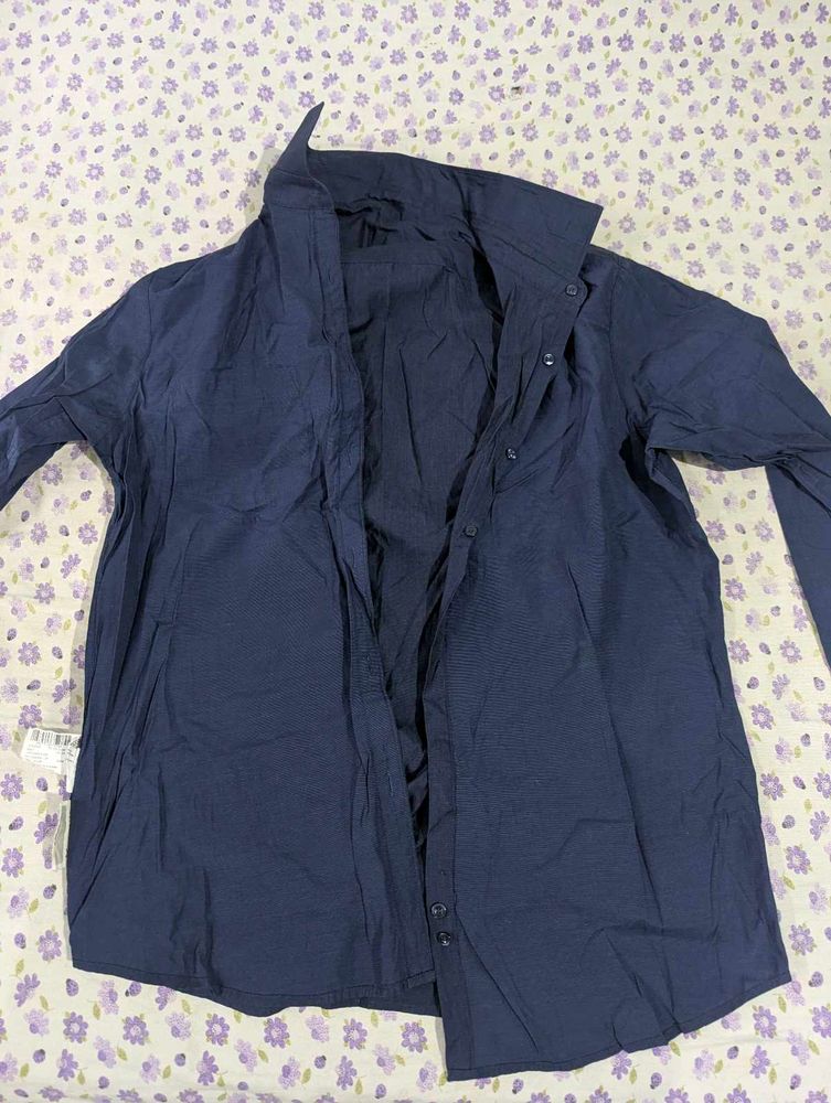 Navy Blue Casual Shirt