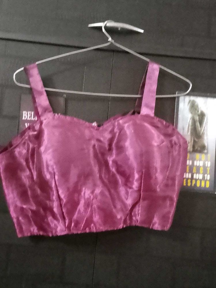 Satin Purple Blouse