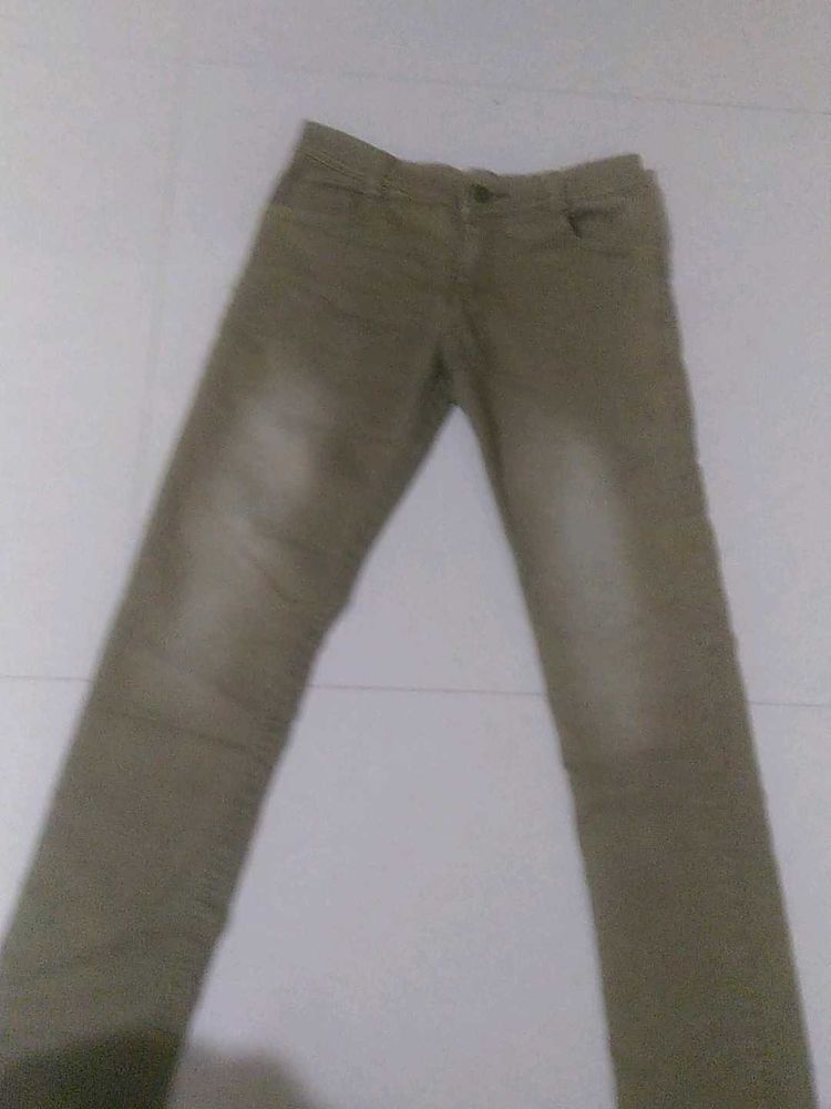 Khaki Denim Jeans