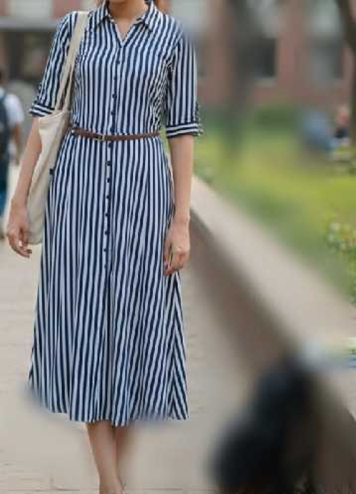 Striped Shirt  Dress