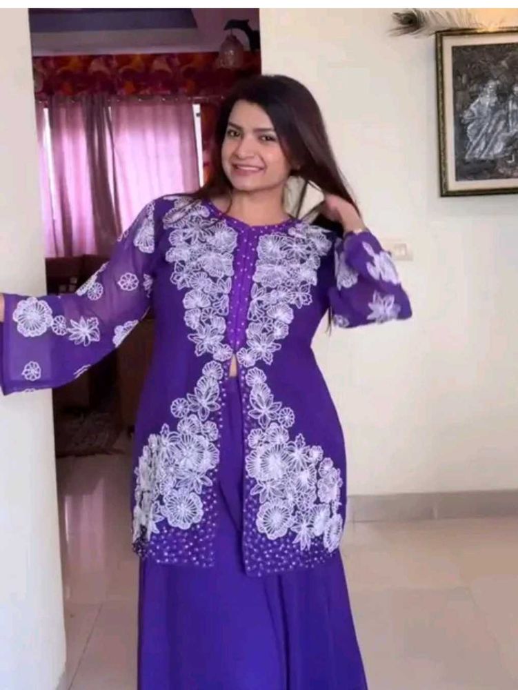 Elegant Purple Kurta Set