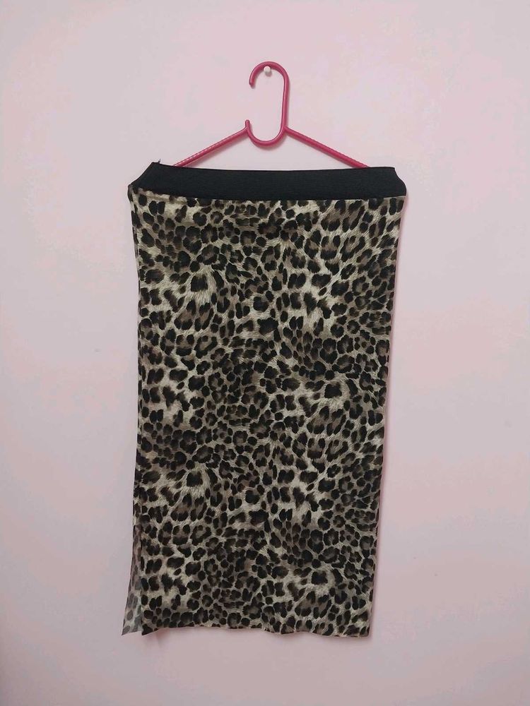 Animal Print Skirt