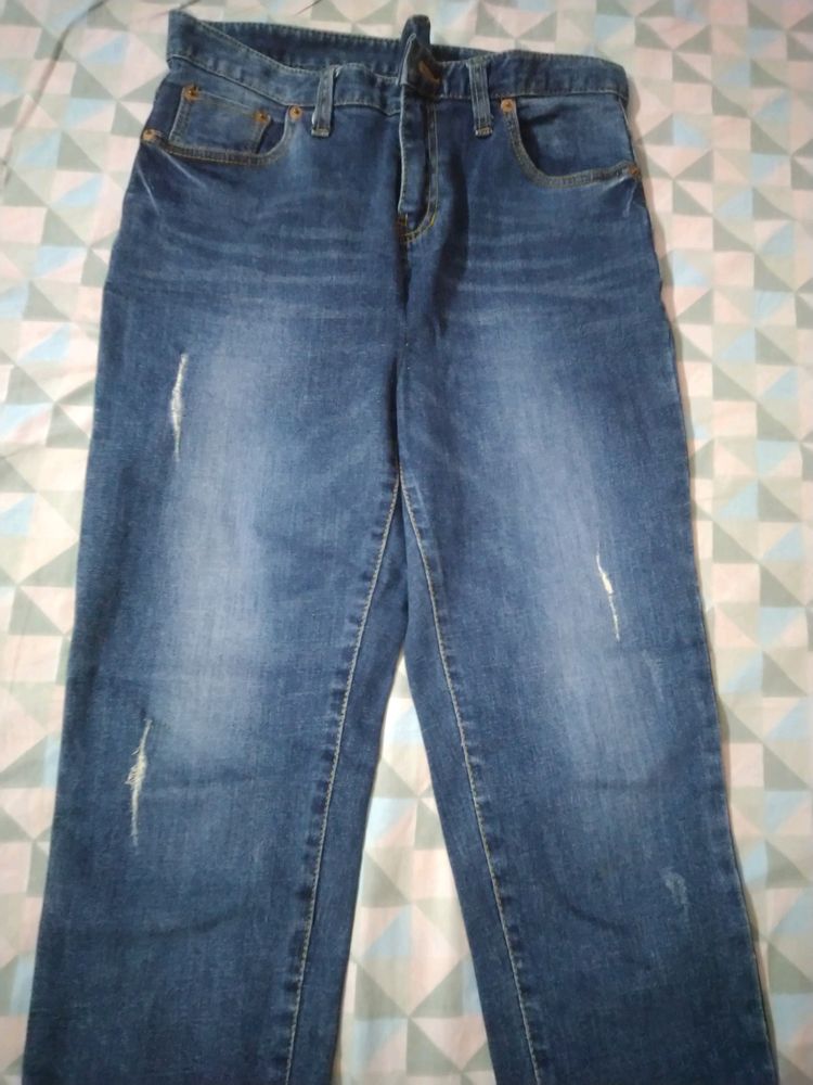 Blue Straight Fit Jeans