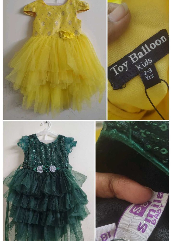 Girls Party Dresses - Set of 2