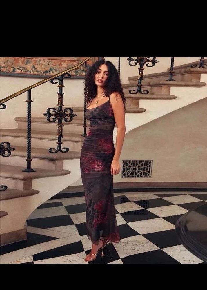 Floral Print Maxi Dress