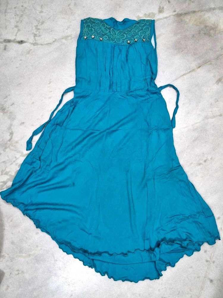 turquoise teal dress🎀