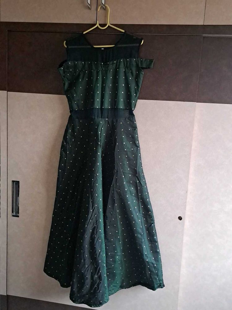 New Long  Green Gown