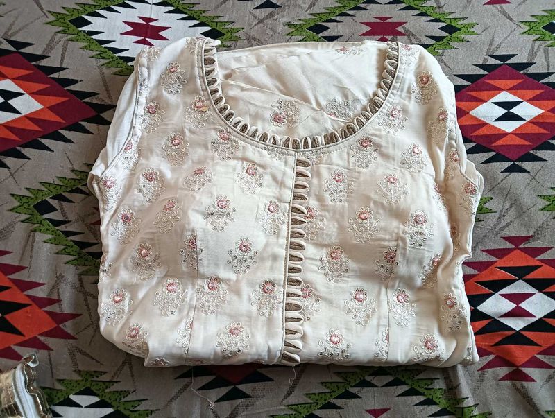 white dress with dupatta