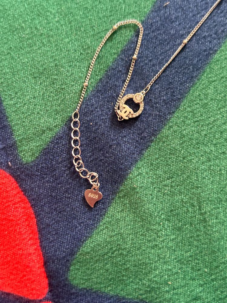 925 Hallmarked CHANEL Logo Bracelet