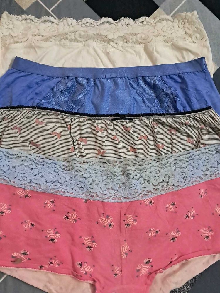 combo Of Four  pure  cotton  imported  panty
