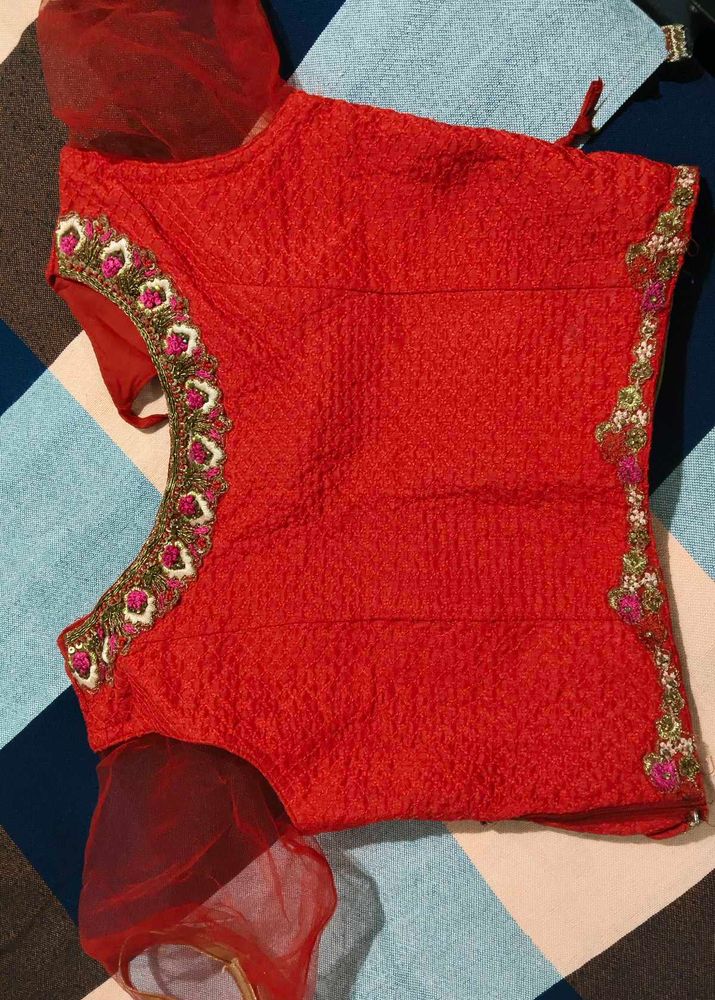 beautiful Red Blouse
