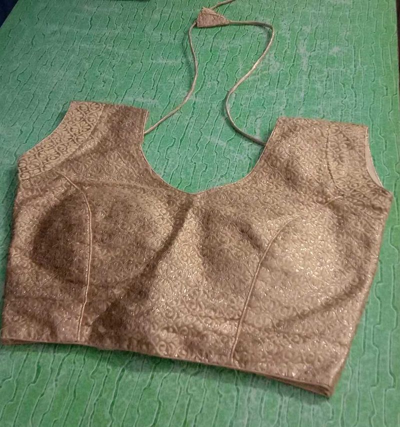 Blouse Golden And Cream