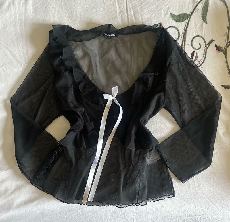 Babydoll Mesh Top