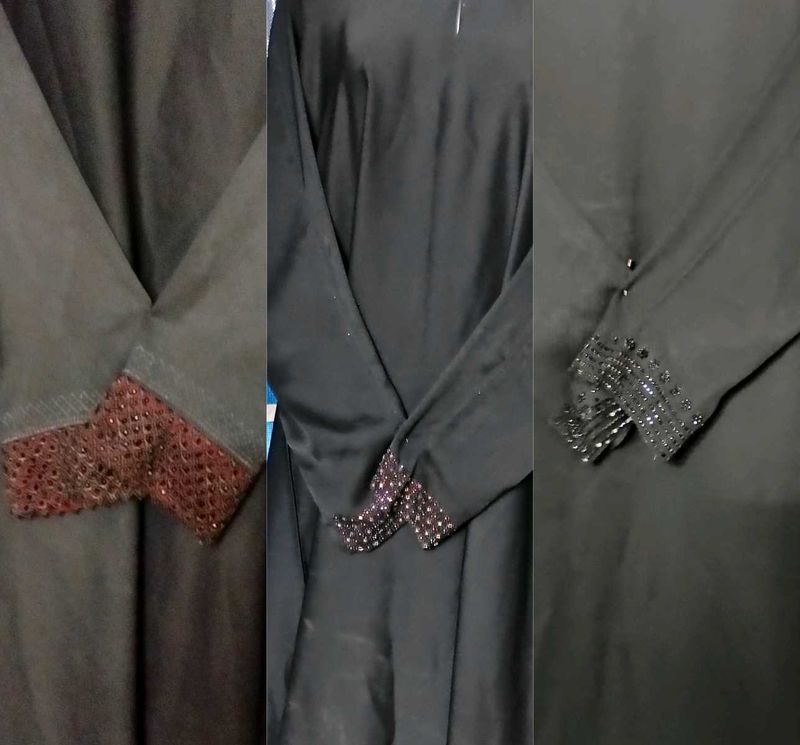 UAE Abaya Hand Work Model Combo Of 3