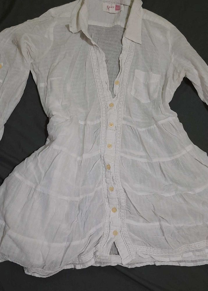 White Button-Down Shirt