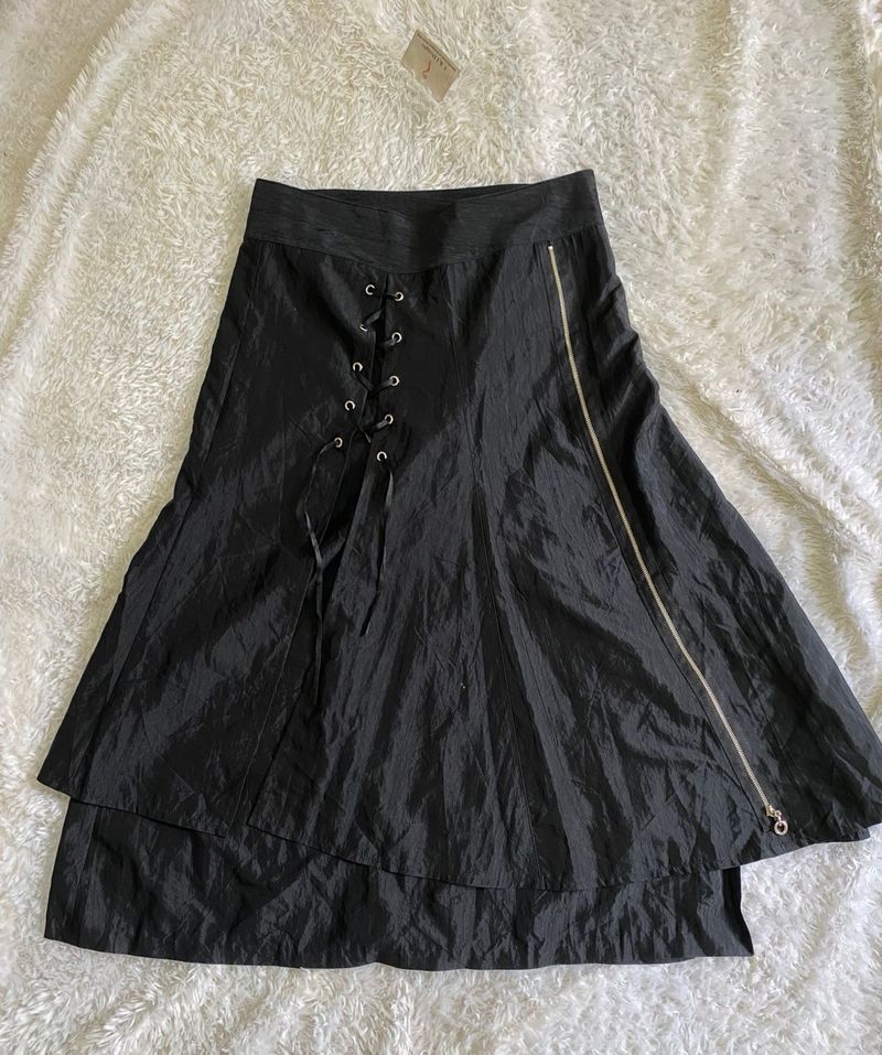 Asymmetrical Black Skirt