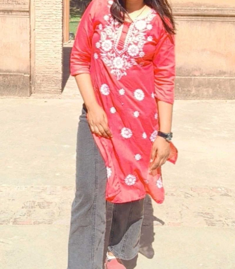 Chikankari Kurta With Pant