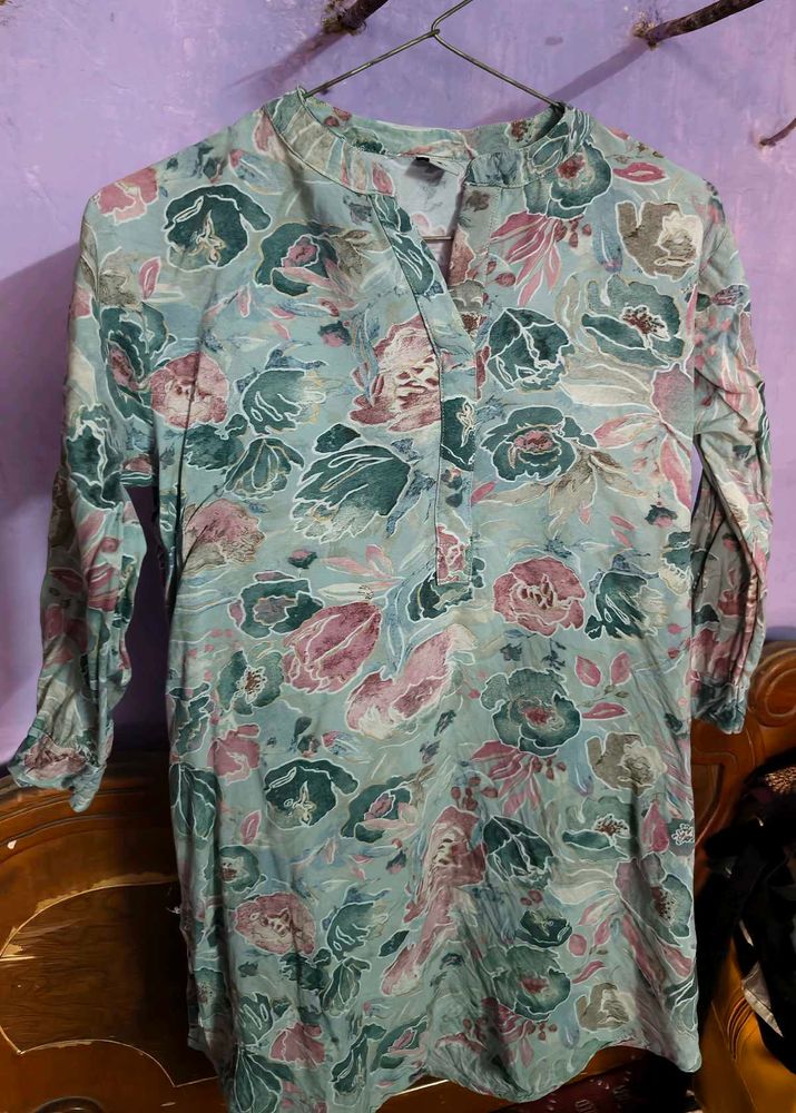 Floral Print Women's Tunic