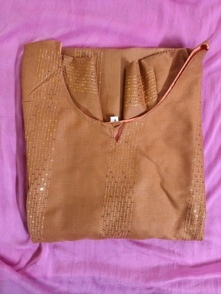 LIGHT CORAL SEQUENCE SALWAR SET