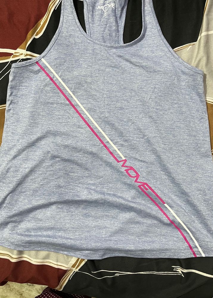Jockey Women Light Blue Tank Top/Vest