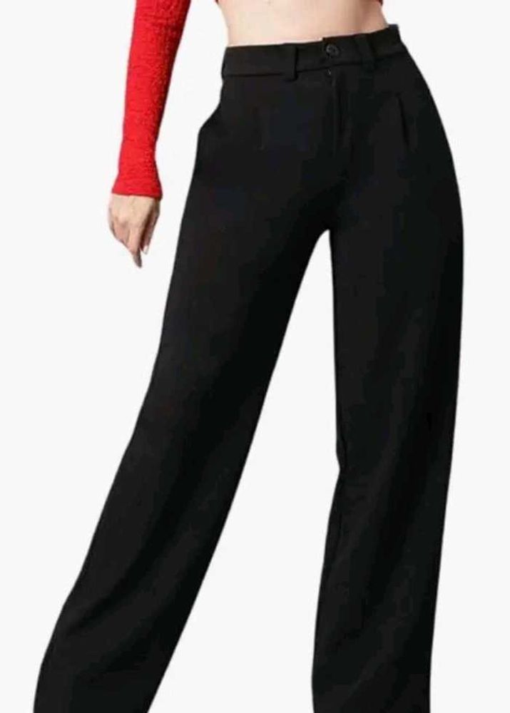 Elegant Black Wide Leg Pants