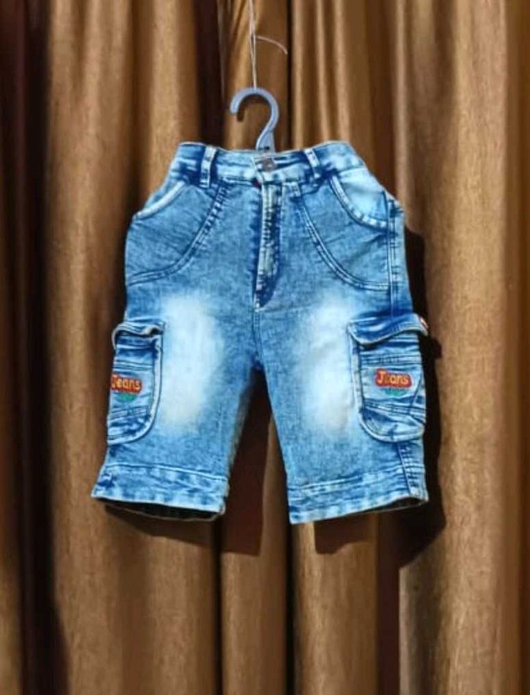 Denim Short For 4 To 5 Year Boys