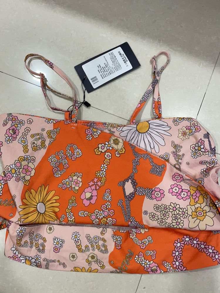 With Tag Floral Print Cami Top