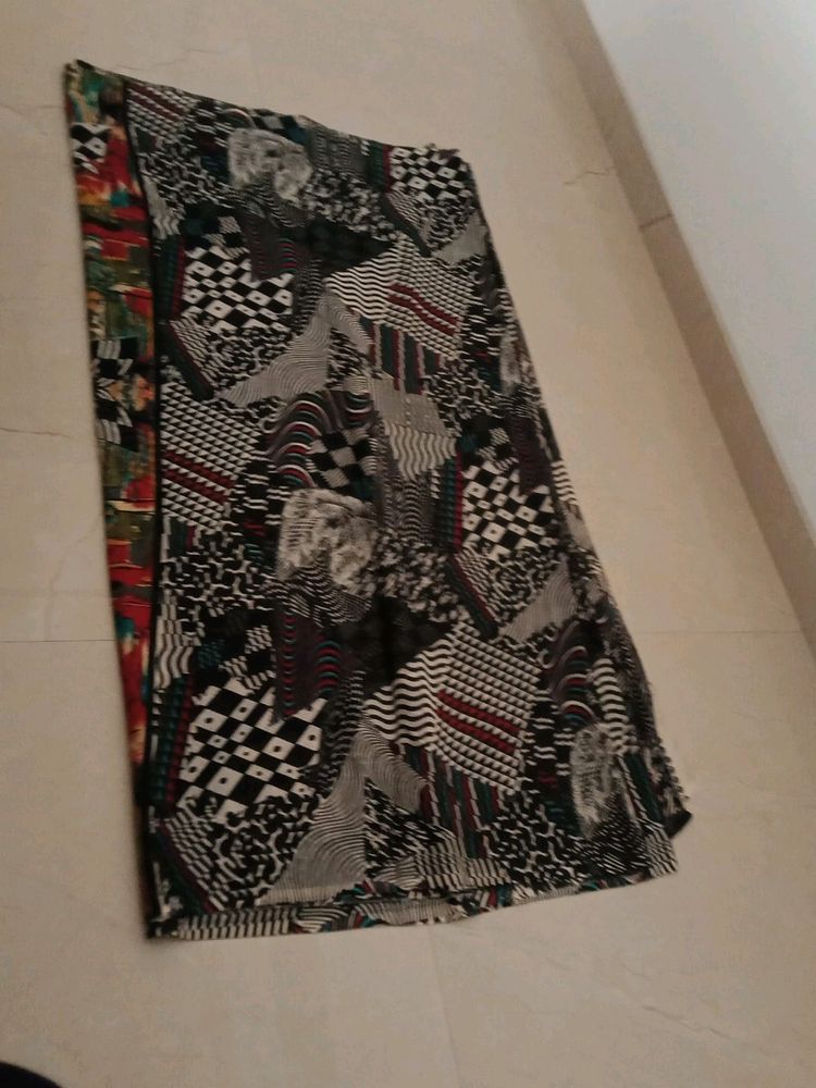 Black Overall Printed Saree