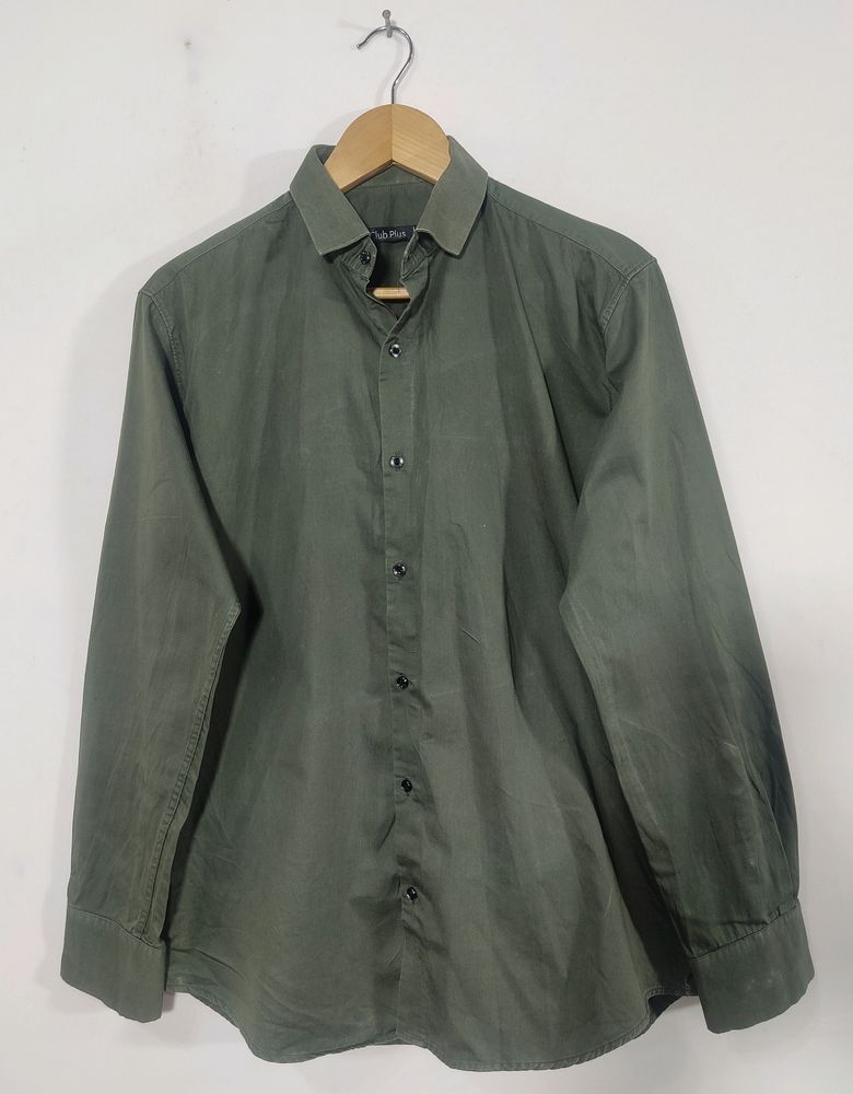 Olive Green Casual Shirt (Women)