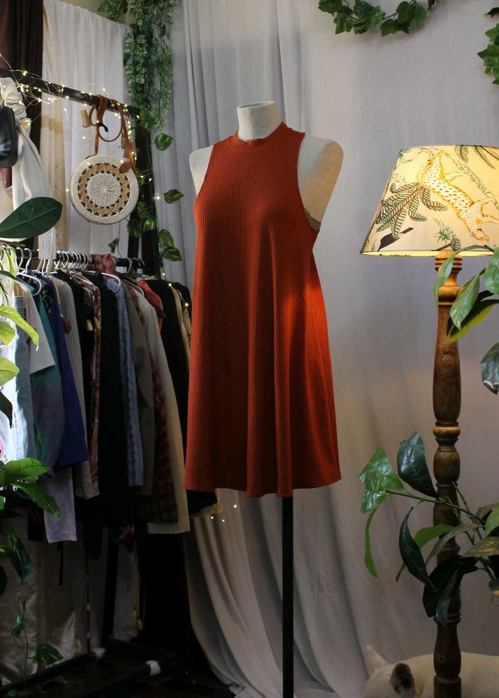 Forever 21 Rust Sleeveless Dress