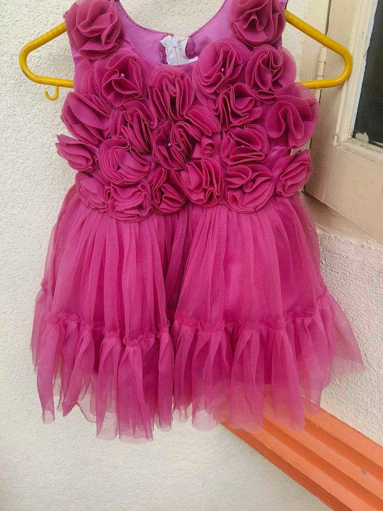 Adorable Pink Flower Girl Dress