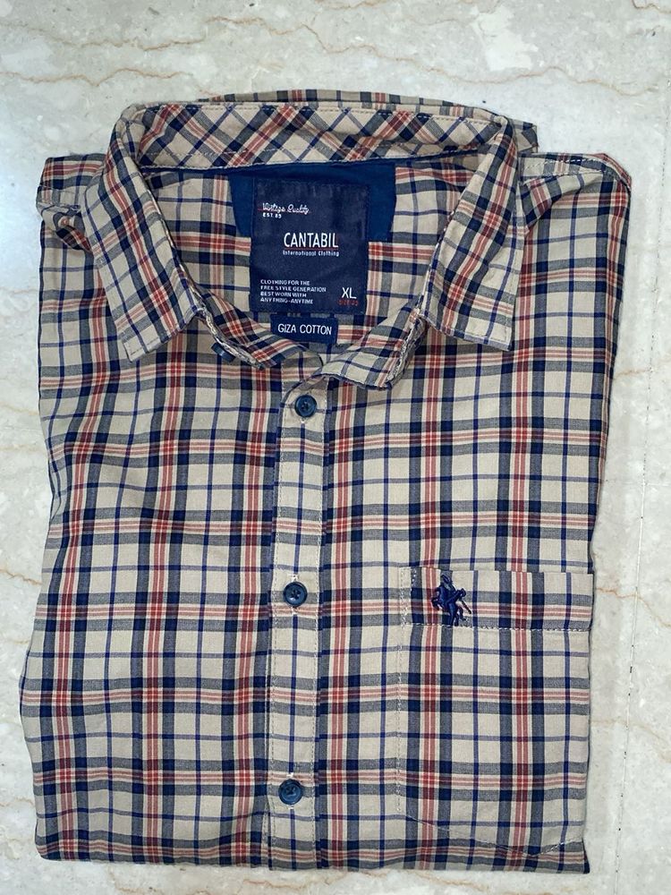 Cantabil Smart Checkered Shirt