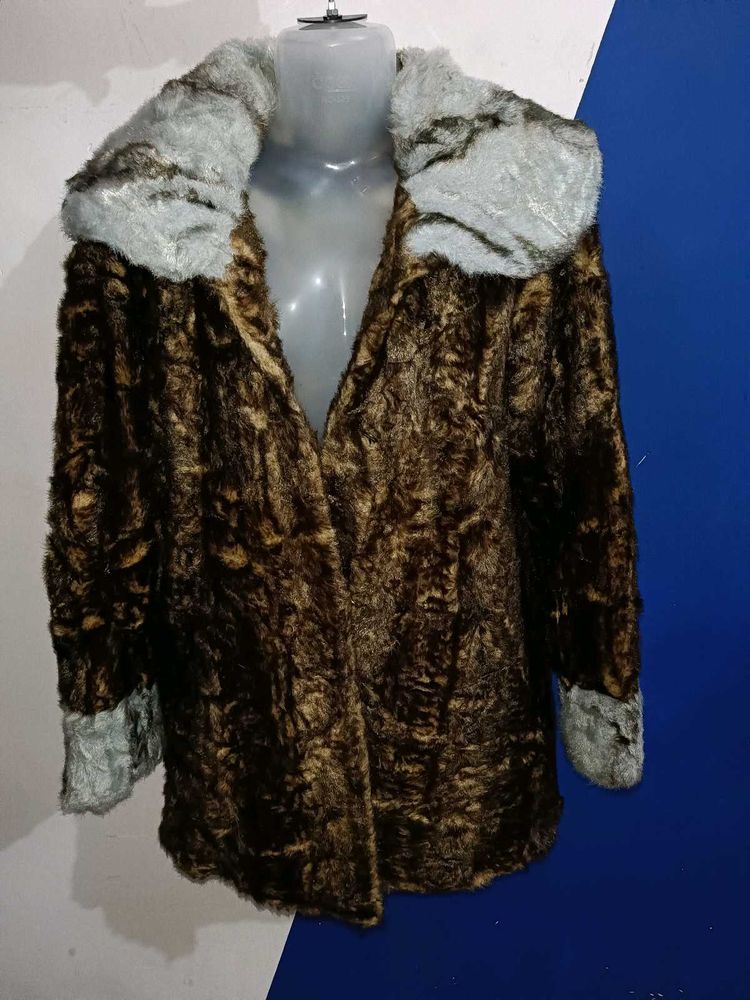 Vintage Brown 🤎Mink Faux Fur Long Coat