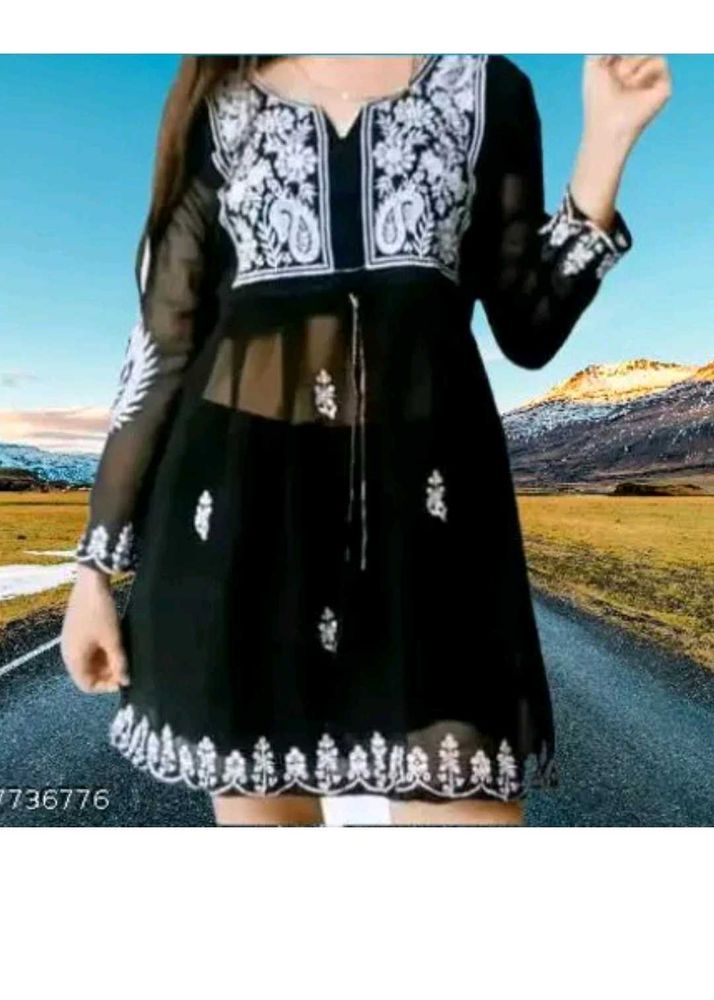 Dark Green Chicken Kari Kurti