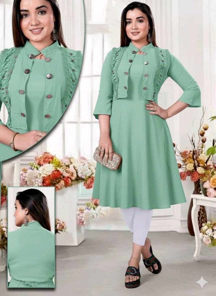 Mint Green Dress with Jacket