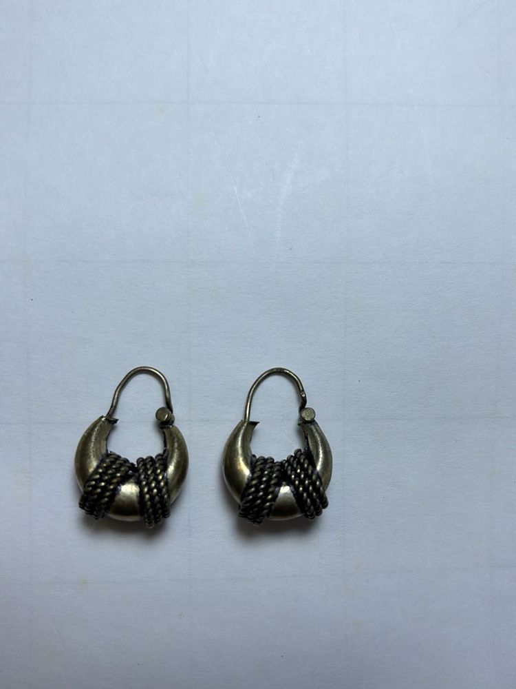 Oxidised Hoops