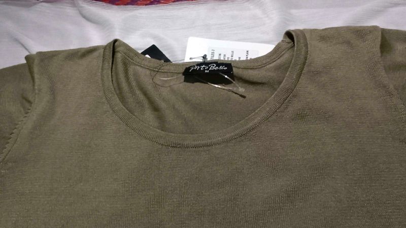 Green Knit Top